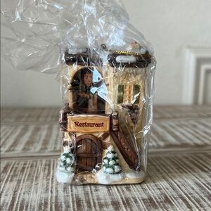 M.J. Hummel Bavarian Village "Winter's Comfort" Restaurant ornament